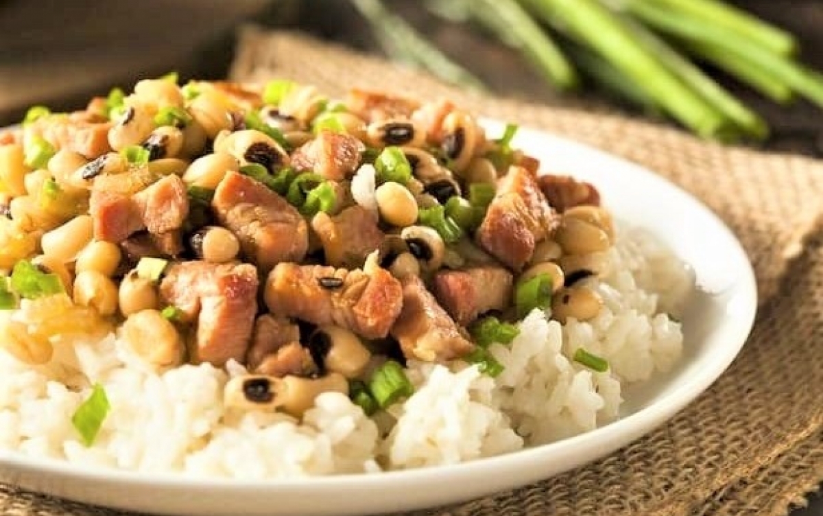                             Món Hoppin ’John của người Mỹ. Nguồn: Internet