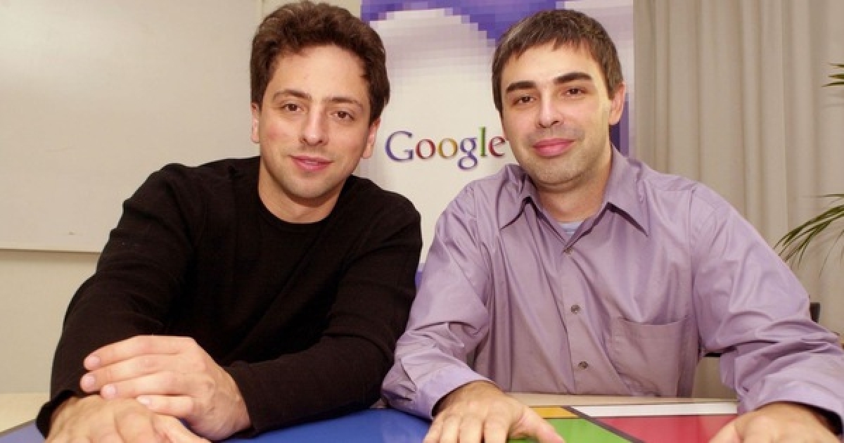 Đôi bạn thân đã tạo nên huyền thoại Google Sergey Brin (trái) và Larry Page. Ảnh: CNBC