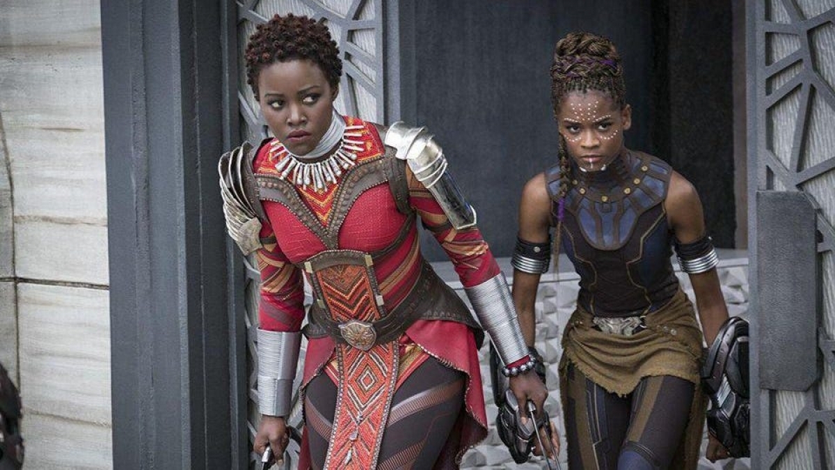 Lupita Nyong'o và Letitia Wright trong "Black Panther". Nguồn: Walt Disney và Marvel