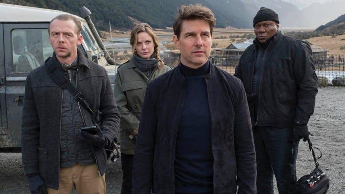 Simon Pegg, Rebecca Ferguson, Tom Cruise và Ving Rhames trong phần phim "Mission: Impossible – Fallout". Nguồn: Paramount