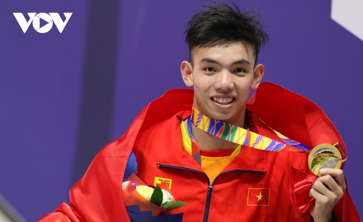 Nguyễn Huy Hoàng là VĐV thể thao tiêu biểu toàn quốc 2021. 