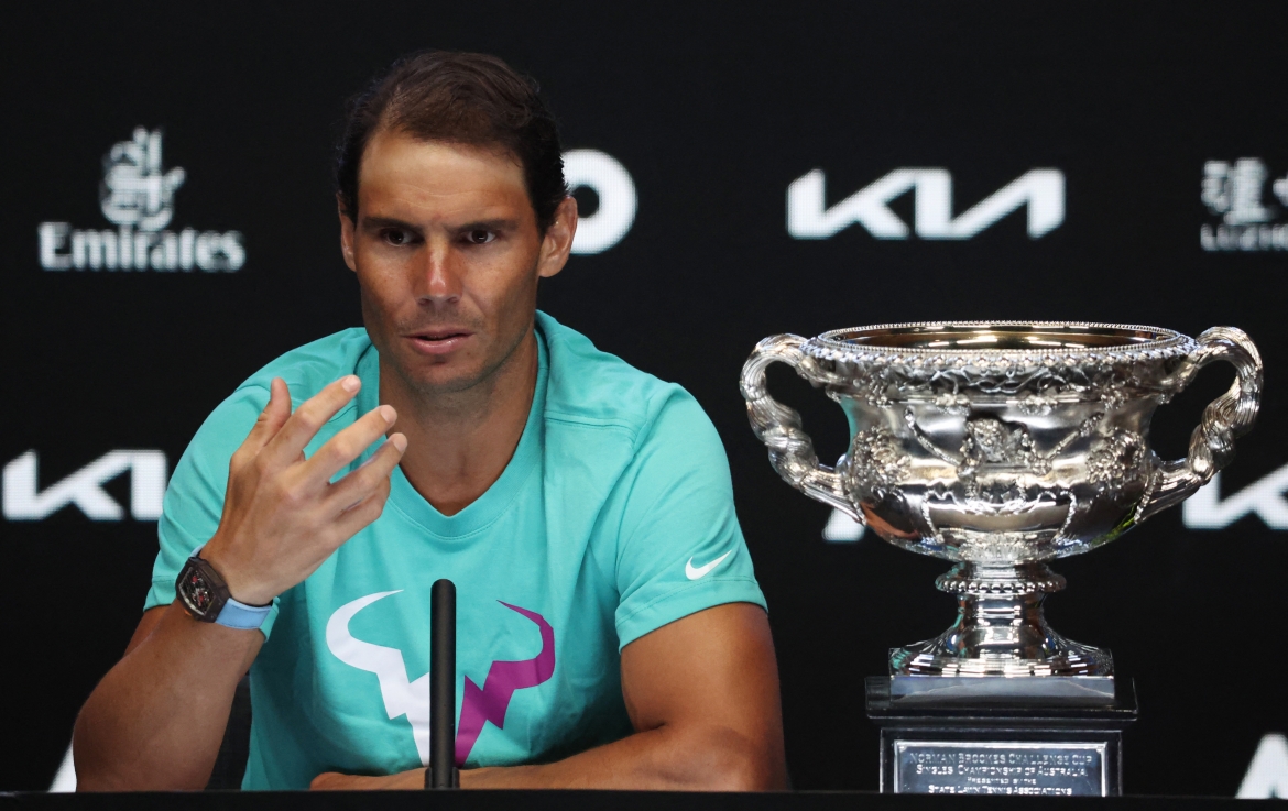 Nadal vừa giành chức vô địch Australian Open 2022 (Ảnh: Reuters).