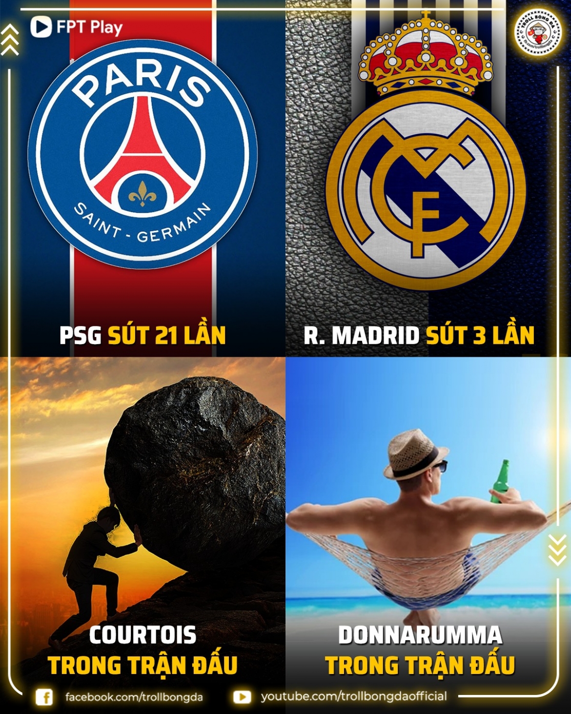 Courtois gồng gánh Real Madrid.