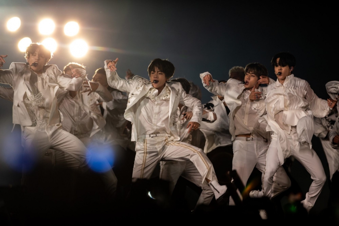 Nhóm nhạc BTS biểu diễn tại California, Mỹ hồi tháng 5/2019. Nguồn: TNS
