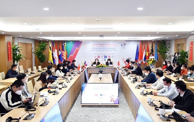 Toàn cảnh hội nghị truyền thông quốc tế SEA Games 31