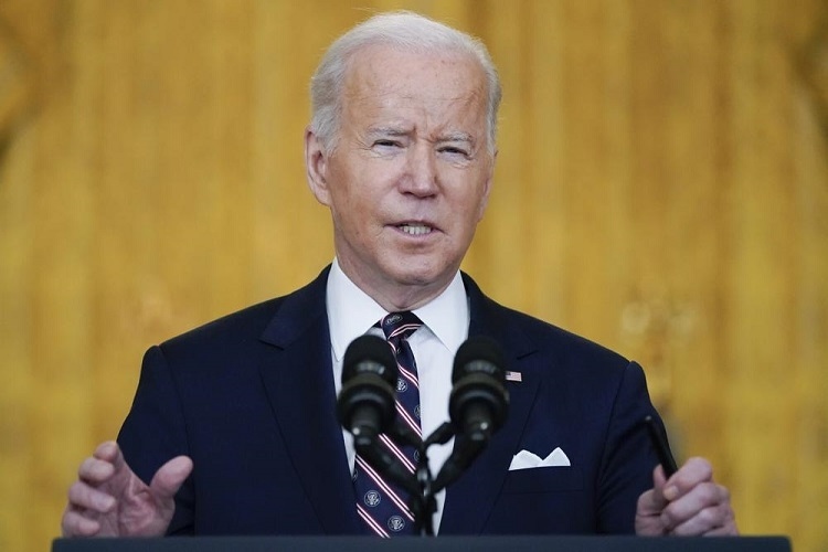 Tổng thống Mỹ Joe Biden hôm 22/2. Ảnh: AP
