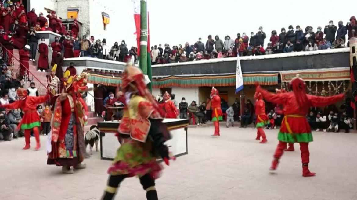 Lễ hội Spituk Gustar 2022 vừa diễn ra tại Ladakh (Ảnh: ANI)