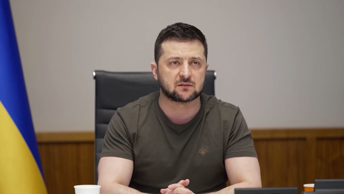 Tổng thống Ukraine Volodymyr Zelensky. Ảnh: CNN