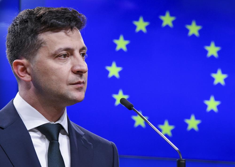Tổng thống Ukraine Zelensky. Ảnh: AP