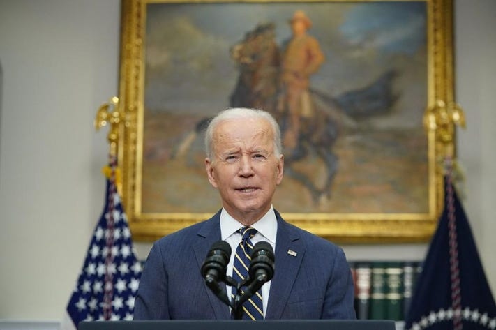 Ông Biden khẳng định sẽ đảm bảo Ukraine có vũ khí để đối phó với các lực lượng của Nga nhưng sẽ không đối đầu trực tiếp với Nga ở Ukraine