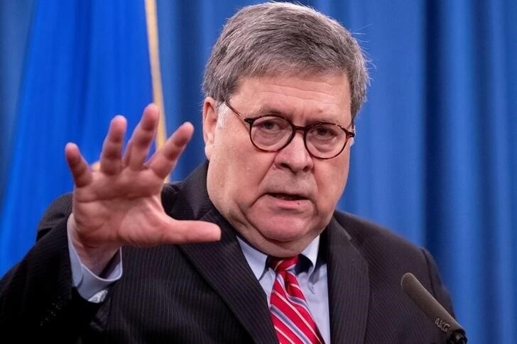 Cựu Bộ trưởng Tư pháp Mỹ Bill Barr. Ảnh: Reuters.