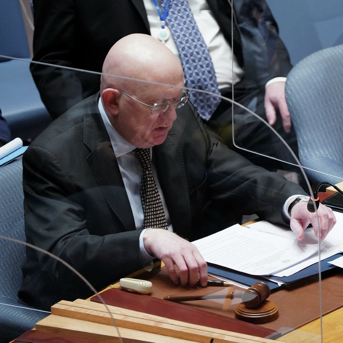 Đặc phái viên Nga tại Liên Hợp Quốc Vasily Nebenzia. Ảnh: Sputnik