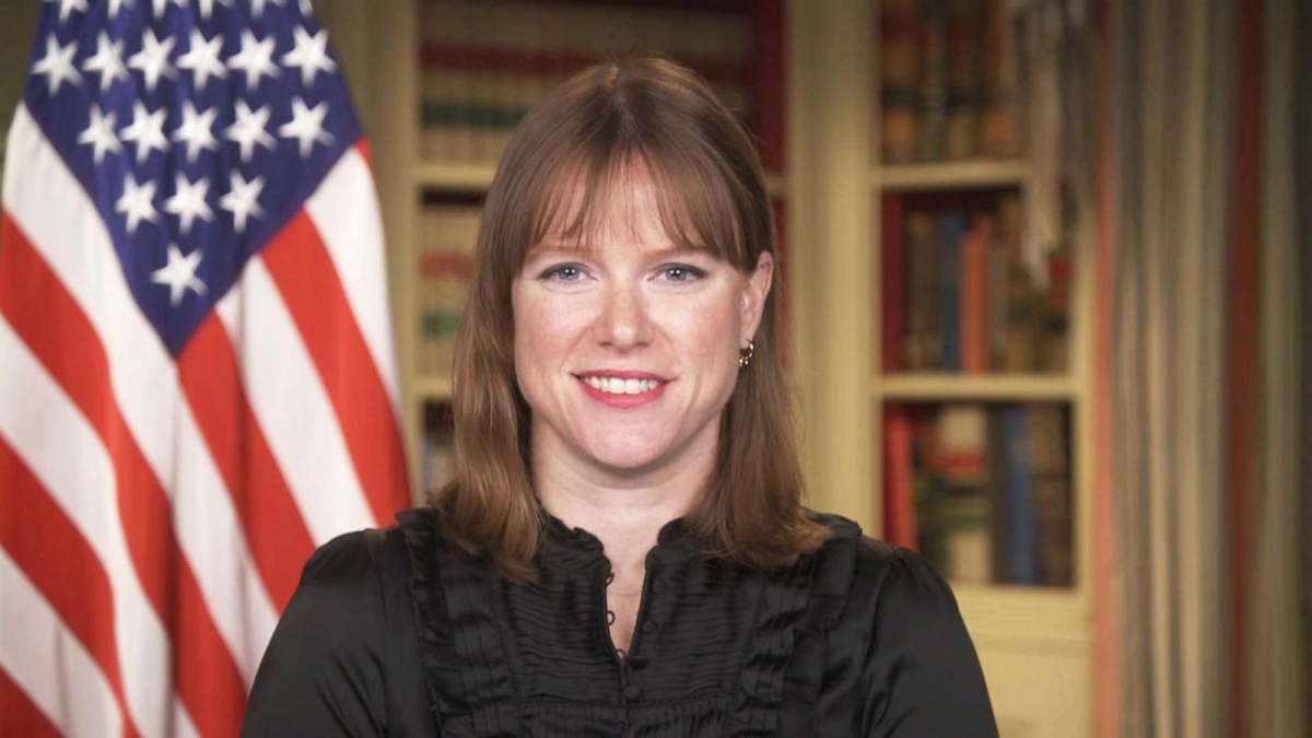 Giám đốc truyền thông của Nhà Trắng Kate Bedingfield. Ảnh: ABC News.