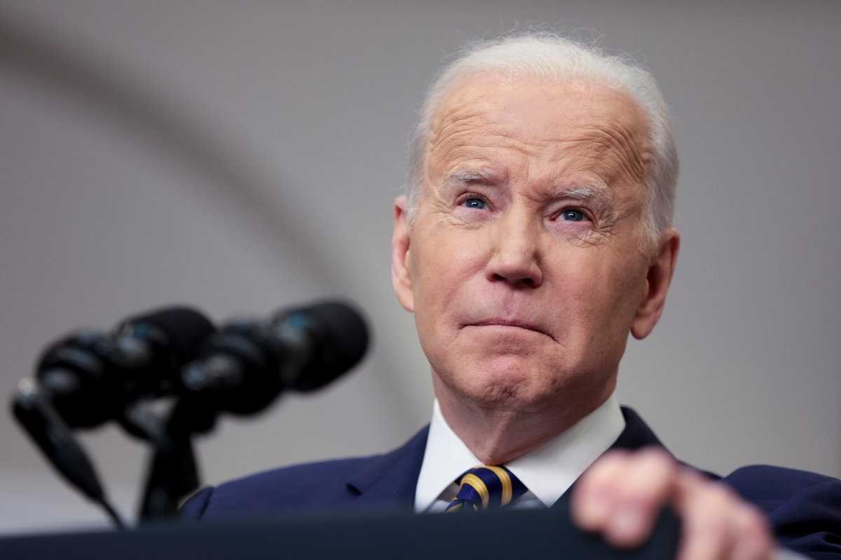 Tổng thống Mỹ Joe Biden phát biểu tại Nhà Trắng ngày 8/3. Ảnh: EPA