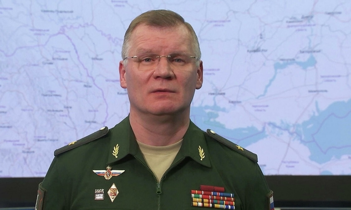 Phát ngôn viên Bộ Quốc phòng Nga, tướng Konashenkov. Ảnh: RIA.