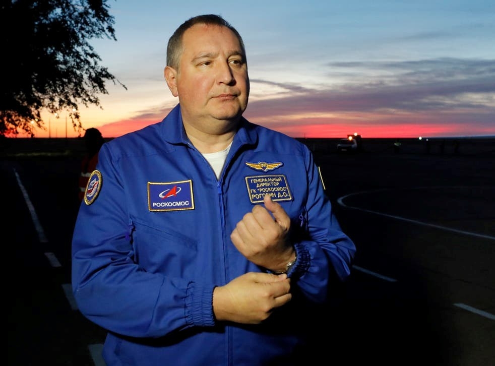 Tổng giám đốc cơ quan vũ trụ Roscosmos của Nga, ông Dmitry Rogozin. Ảnh: AP