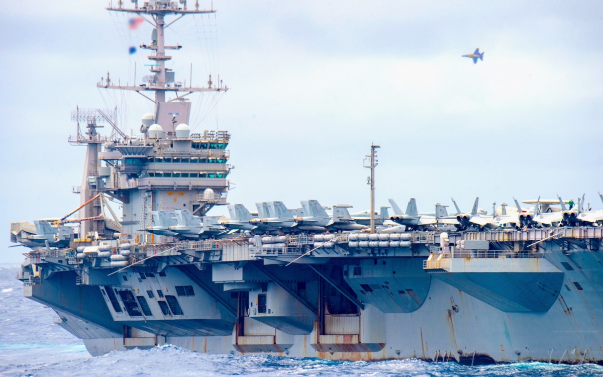 Tàu sân bay USS Truman. Ảnh: Hải quân Mỹ.