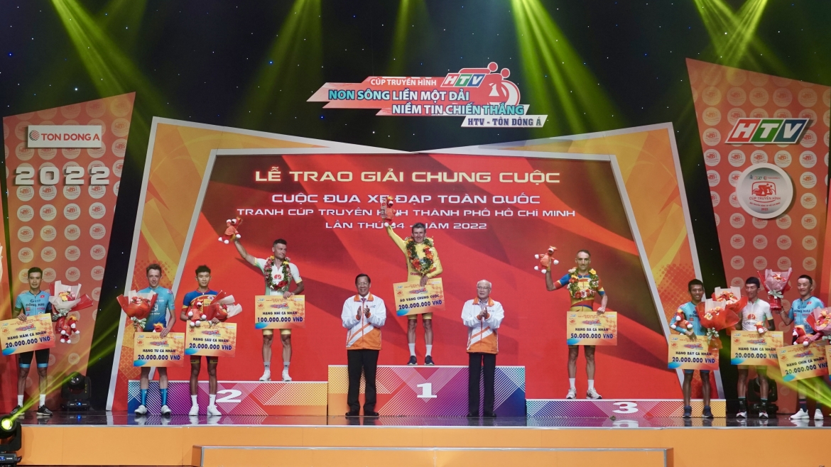 Tuyển thủ xe đạp Nga Igor Frolov giành áo vàng chung cuộc. (Ảnh: BTC). 