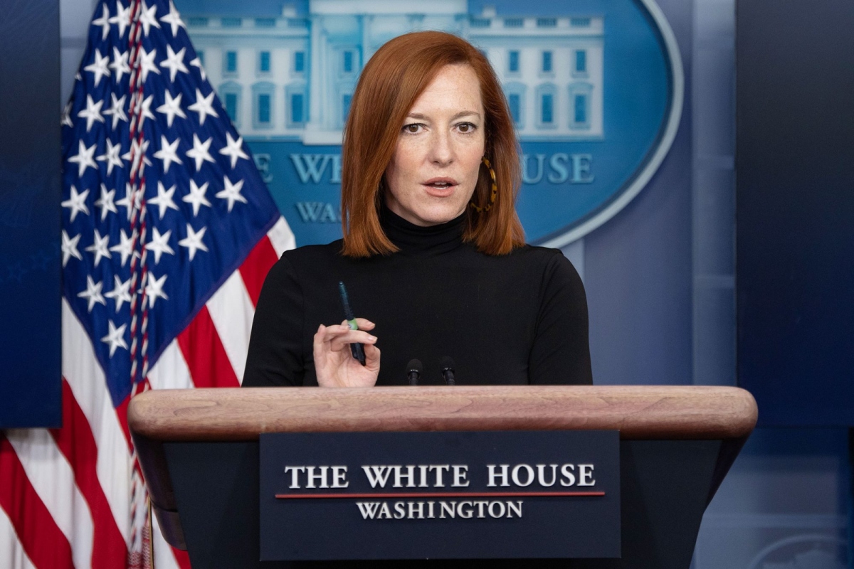 Thư ký báo chí Nhà Trắng Jen Psaki. Ảnh: Getty Images