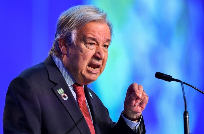 Tổng thư ký Liên Hợp Quốc Antonio Guterres. Ảnh: Reuters.
