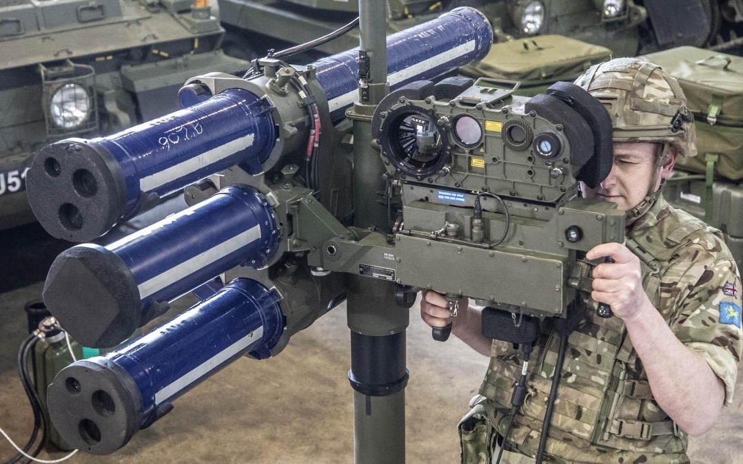 Tên lửa phòng không Starstreak được viện trợ cho Ukraine. Ảnh: Times.