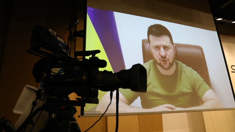 Tổng thống Ukraine Zelensky. Ảnh: Getty