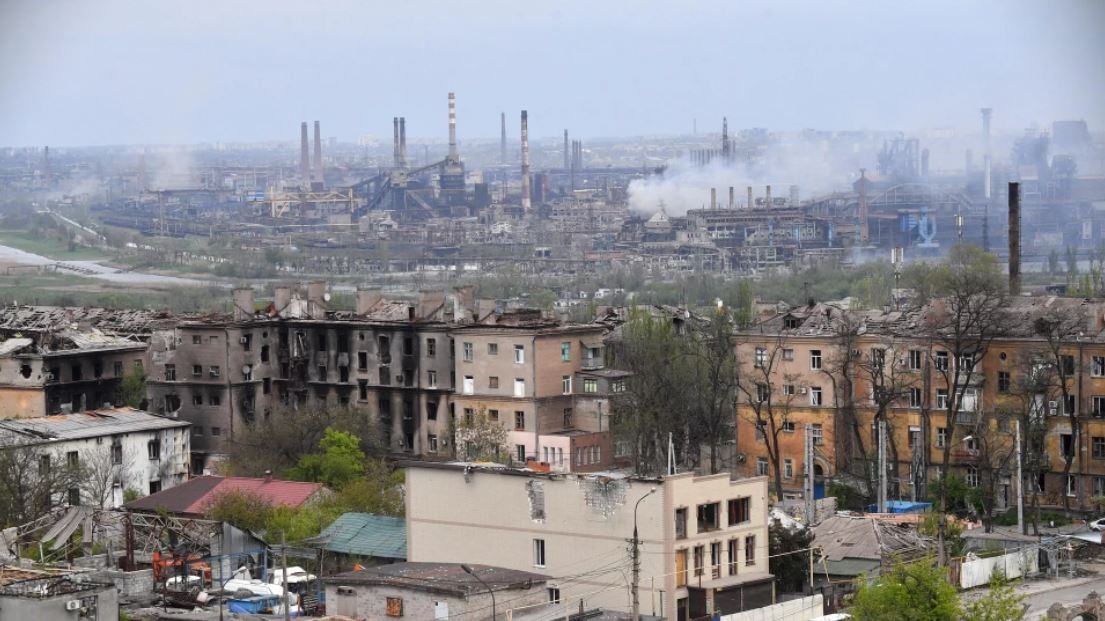 Nhà máy thép Azovstal ở Mariupol. Ảnh: Sputnik