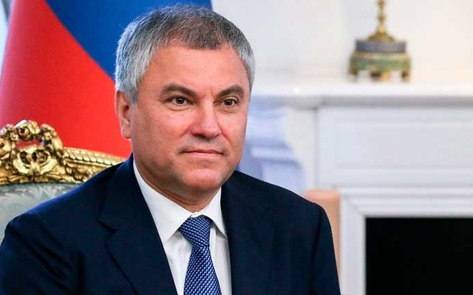 Chủ tịch Duma Quốc gia Nga Volodin. Ảnh: Prensa Latina.