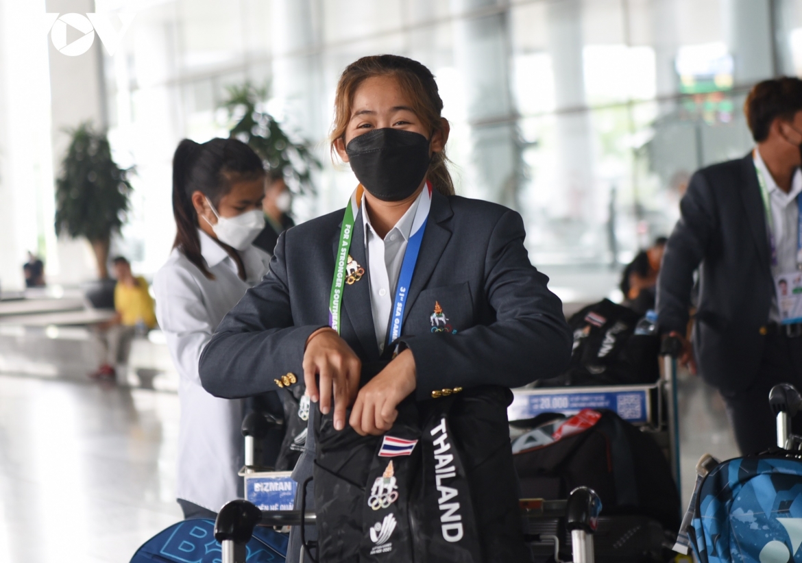 Các VĐV đều tỏ ra hào hứng, tràn đầy tinh thần hướng đến những ngày thi đấu tiếp theo tại SEA Games 31. 