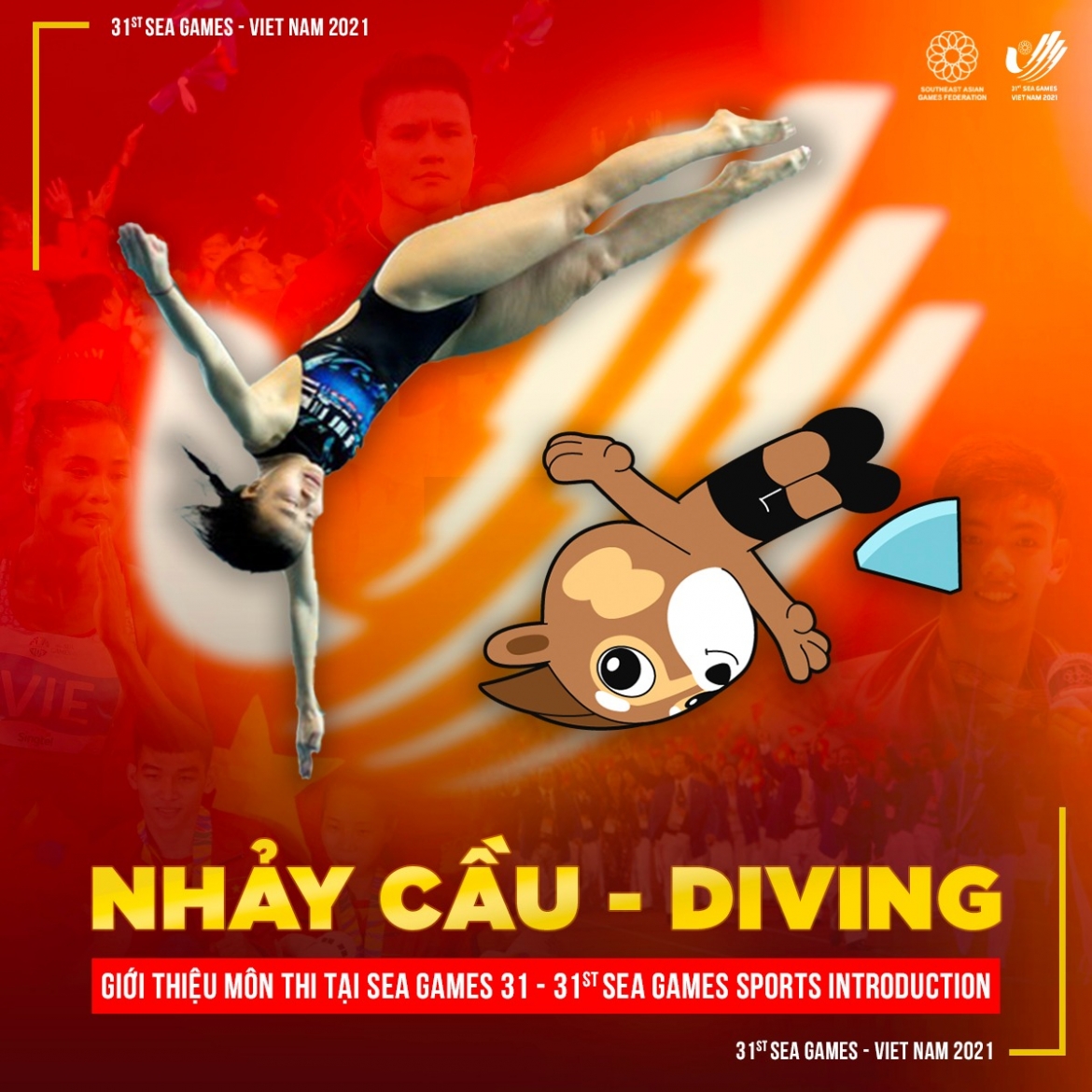 Nhảy cầu là môn thể thao đầu tiên có huy chương được trao tại SEA Games 31. (Ảnh: BTC)