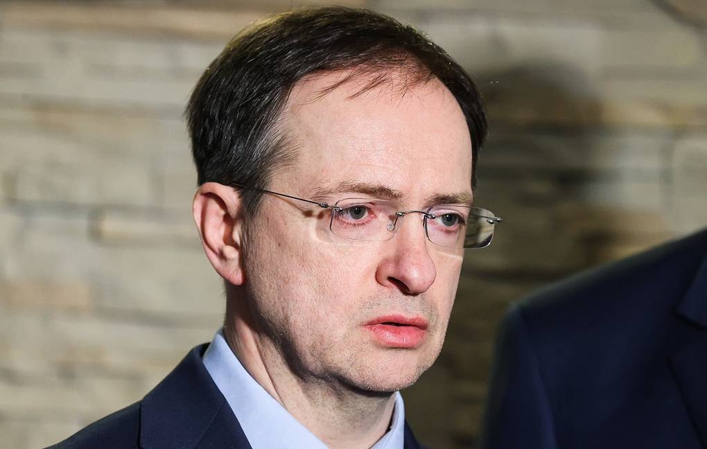 Trưởng đoàn đàm phán Nga Vladimir Medinsky. Ảnh: TASS