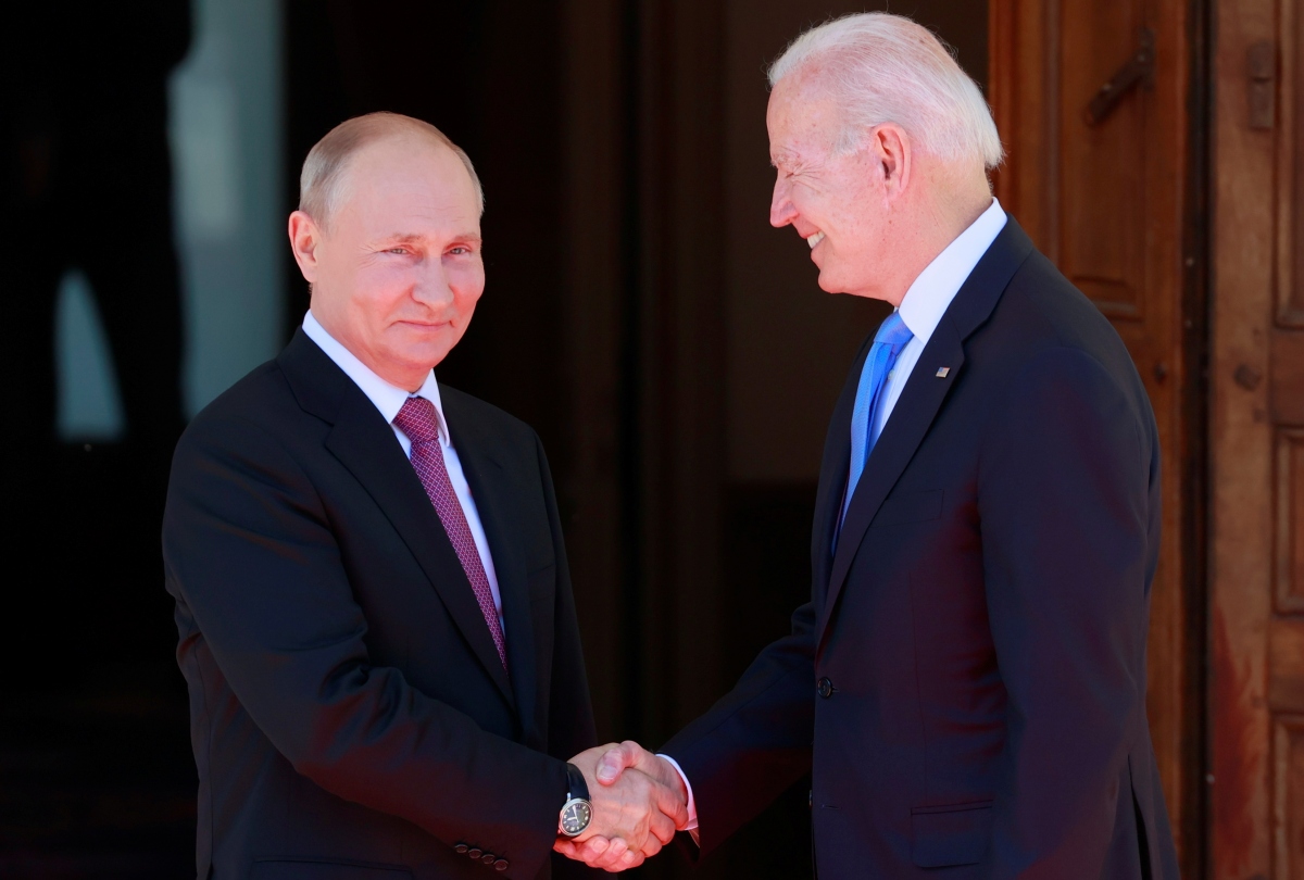 Tổng thống Nga Vladimir Putin và Tổng thống Mỹ Joe Biden. Ảnh: Getty