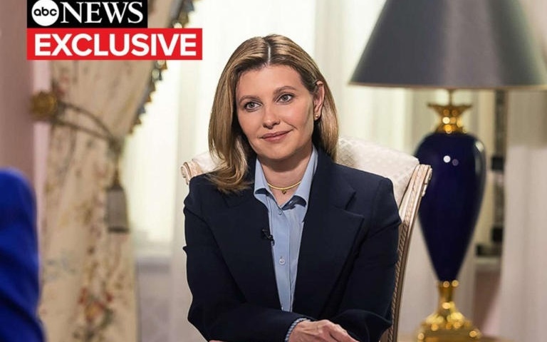 Đệ nhất phu nhân Ukraine Zelenska. Ảnh: ABC News.