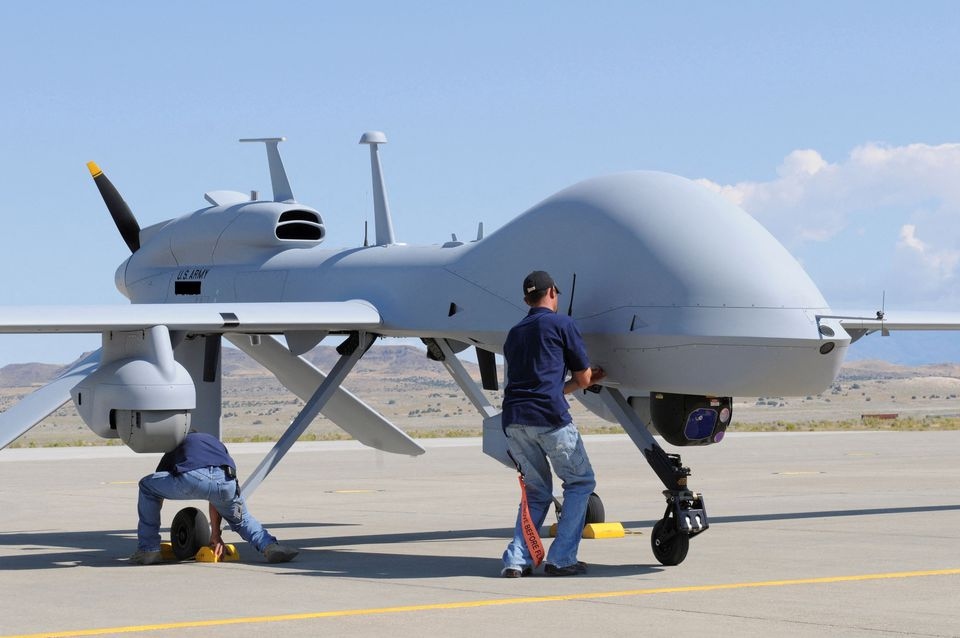 Mỹ có kế hoạch bán 4 máy bay không người lái (UAV) MQ-1C Gray Eagle cho Ukraine. Ảnh: Reuters