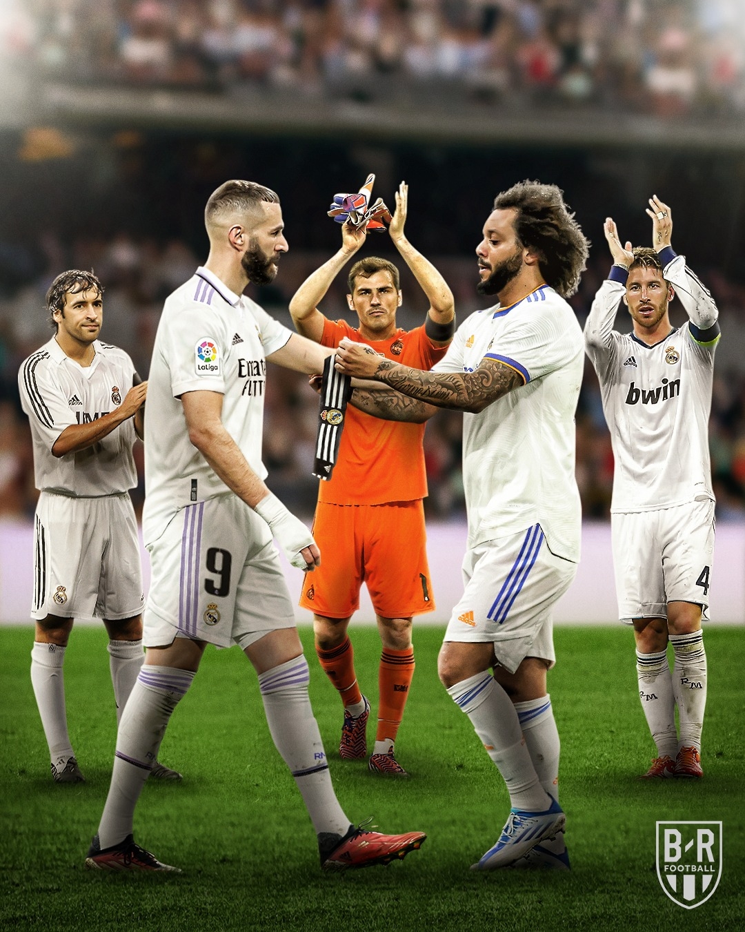 Karim Benzema trở thành đội trưởng mới của Real Madrid. (Ảnh: Bleacher Reports)