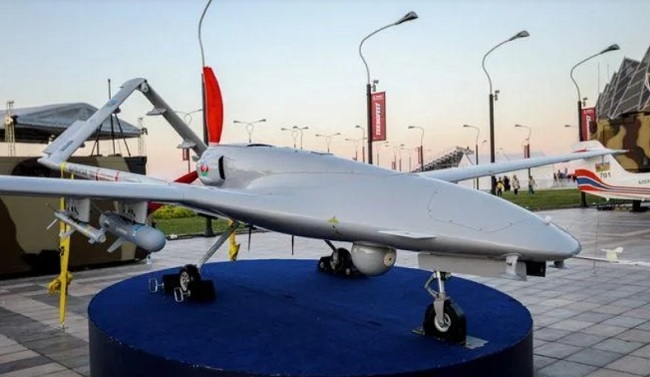 UAV TB2 do Thổ Nhĩ Kỳ sản xuất. Ảnh: Reuters