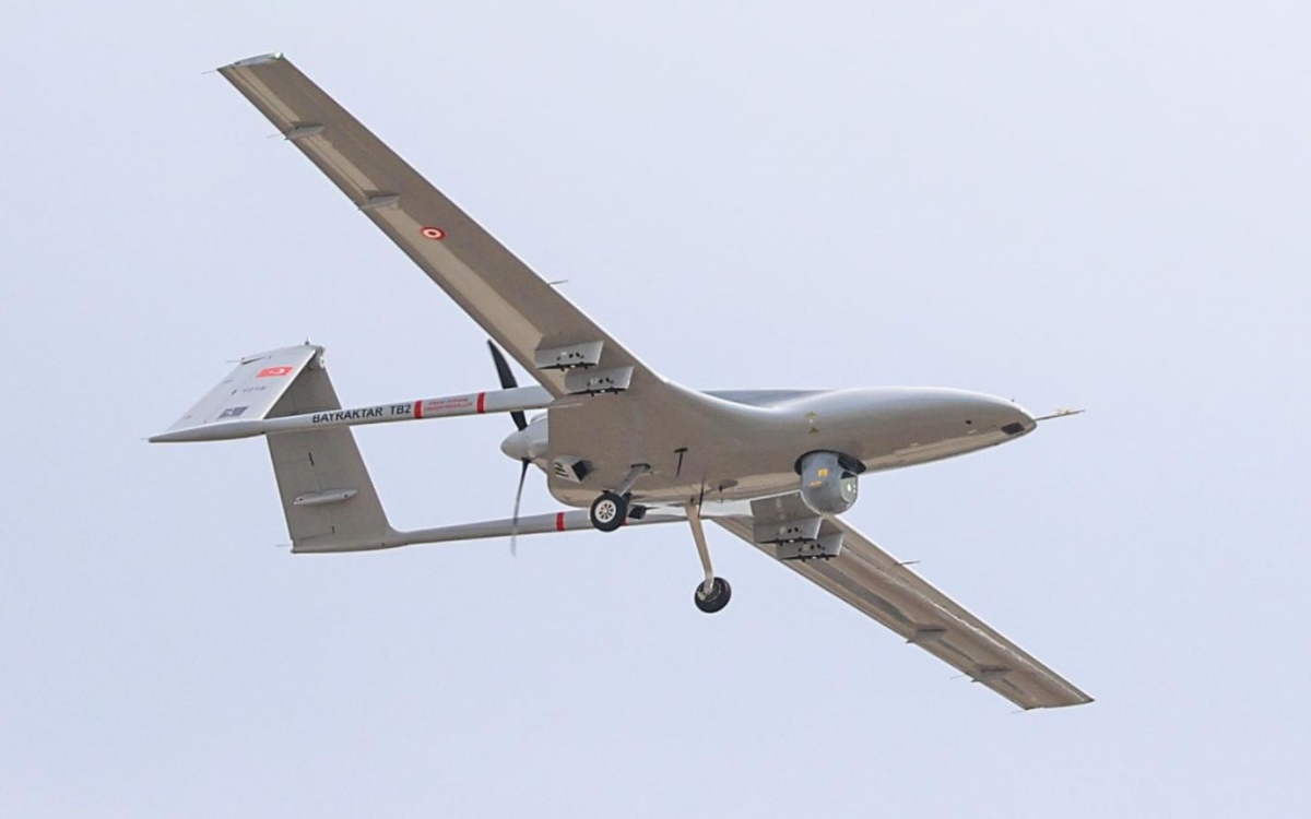 UAV vũ trang TB2. Ảnh: CNN.