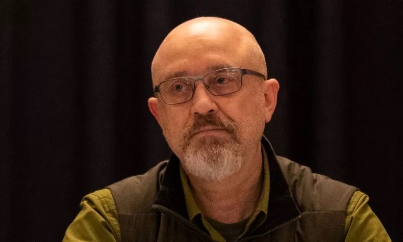 Bộ trưởng Quốc phòng Ukraine Reznikov. Ảnh: AFP.