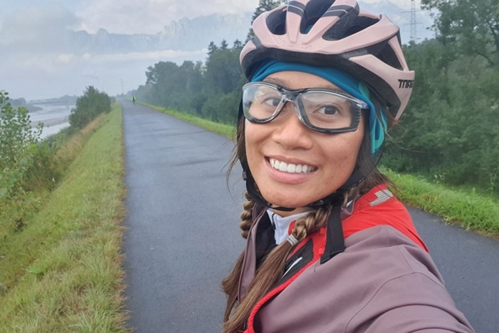 Vũ Phương Thanh không phải cái tên xa lạ với cộng đồng triathlon, marathon tại Việt Nam. Cô gái sinh năm 1990 từng du học nhiều nước và làm việc tại Singapore. Năm 2015, cô nghỉ việc trở về Việt Nam theo đuổi đam mê thể thao.