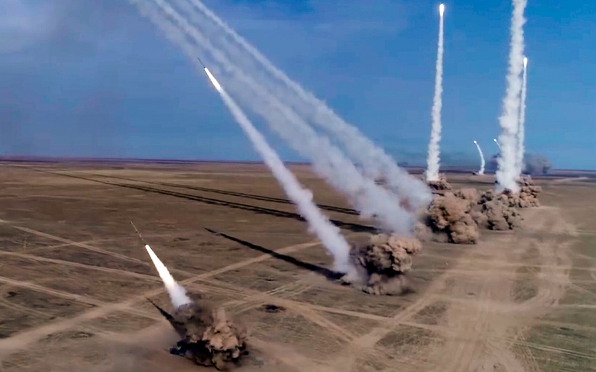 Tên lửa Nga. Ảnh: Bộ Quốc phòng Nga.