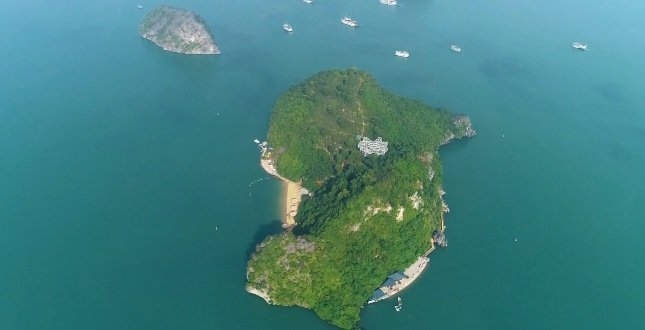Đảo Soi Sim nhìn từ trên cao.