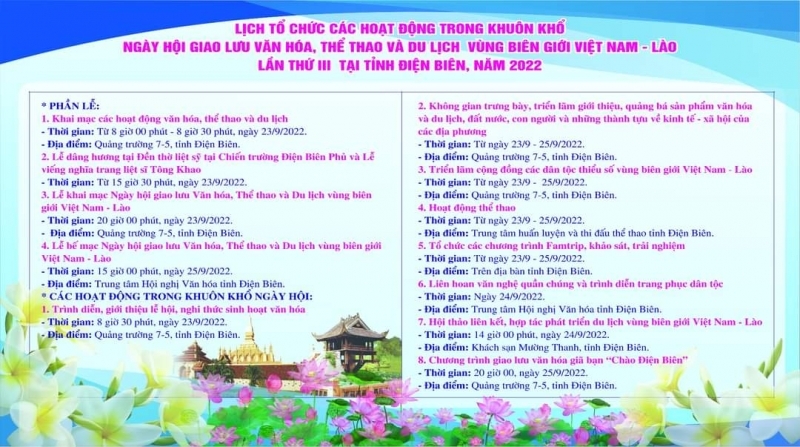 Dự kiến chương trình Ngày hội.