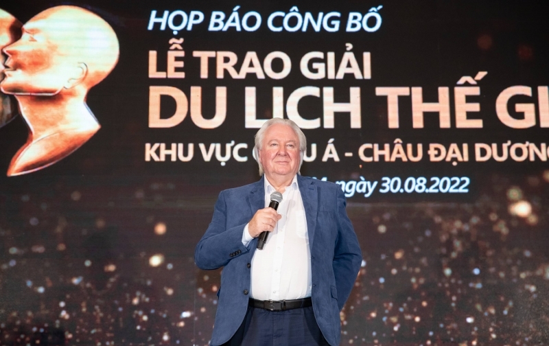 Đại diện World Travel Group tại buổi họp báo. (Ảnh: BTC)