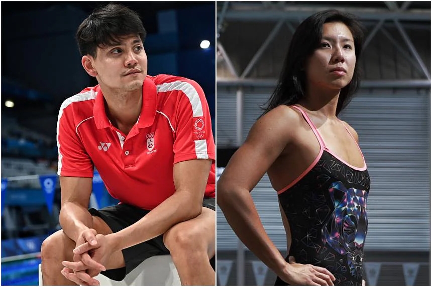 Joseph Schooling và Amanda Lim. (Ảnh: Straitstimes)