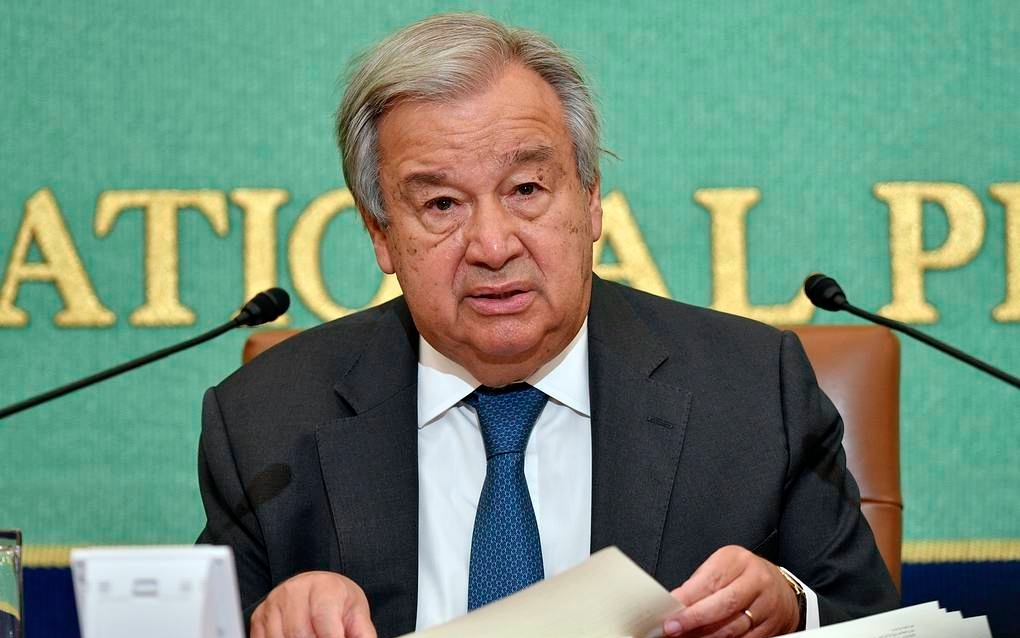 Tổng thư ký Liên Hợp Quốc Guterres. Ảnh: EPA.