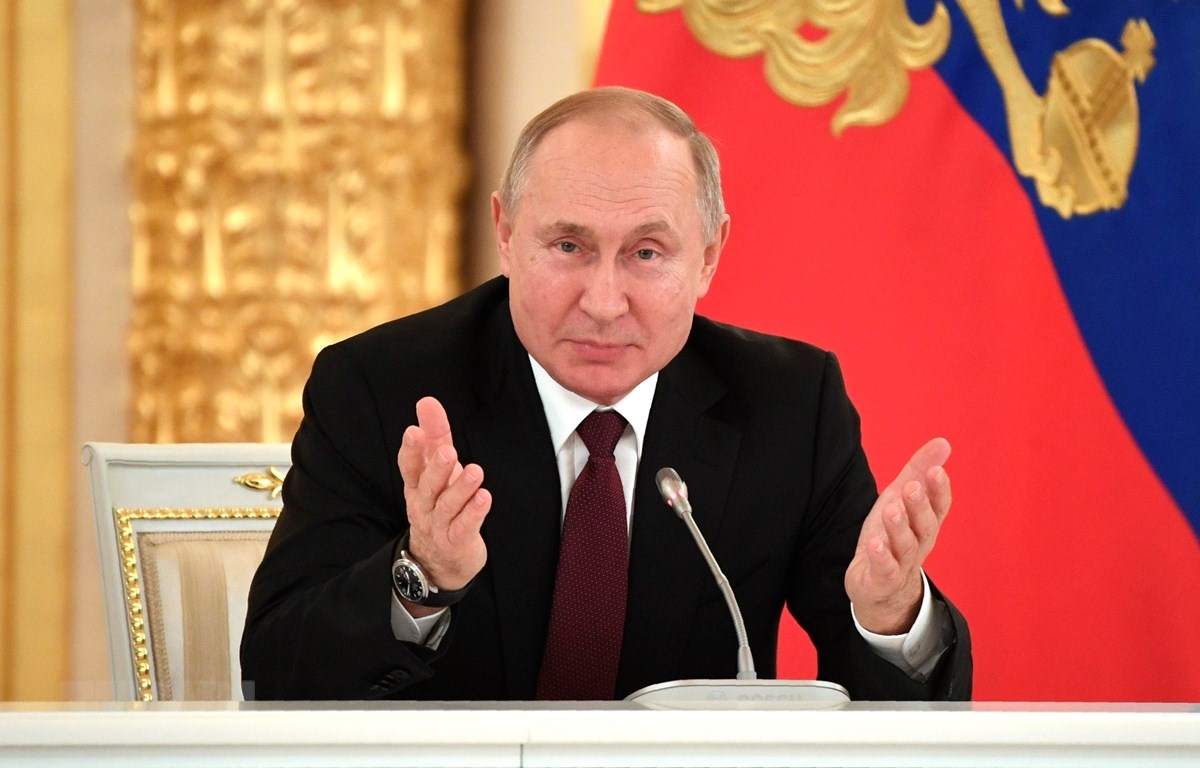 Tổng thống Nga Vladimir Putin tại Điện Kremlin ở Moskva, Nga. Ảnh: AFP/TTXVN