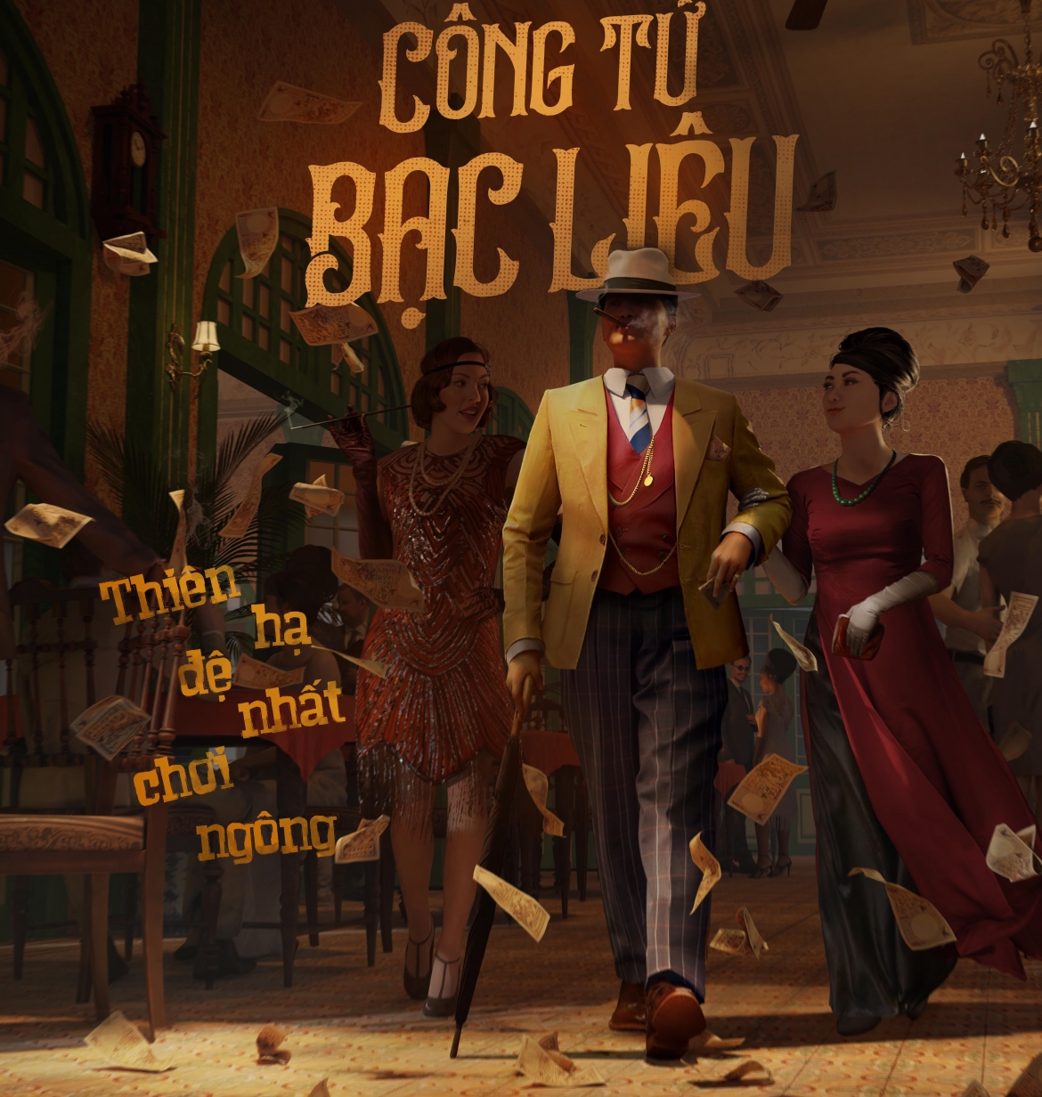 Poster phim "Công tử Bạc Liêu" rất độc đáo.