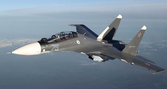 Chiếc máy bay chiến đấu đa nhiệm Su-30SM. Ảnh: Dmitry Pichugin.