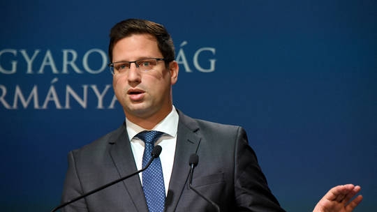 Chánh văn phòng của Thủ tướng Hungary Viktor Orban - ông Gergely Gulyas. Ảnh: AFP