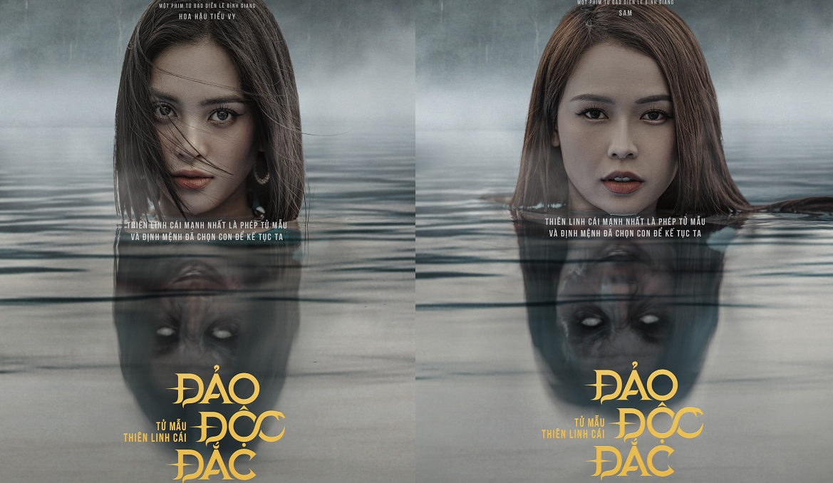 Tạo hình của Hoa hậu Tiểu Vy và Sam trong "Đảo độc đắc: Tử mẫu Thiên linh cái"